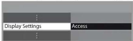 PANASONIC Viera TX-PF42S30 - Select [Display Settings] - 1
