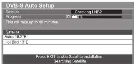PANASONIC Viera TX-P50VT50J - DVB-S Satellite Search - 1