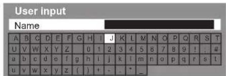PANASONIC Viera TX-P50VT50J - ■ Enter characters by free input menu - 1