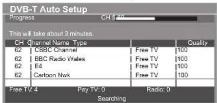 PANASONIC Viera TX-P50VT50J - [DVB-T Auto Setup] - 1