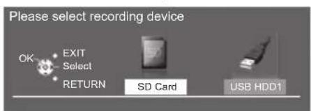 PANASONIC Viera TX-P50VT50J - ■ When both USB HDD and SD Card are available - 1