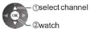 PANASONIC Viera TX-P50VT50J - ■ To select a channel using Information banner (p. 22) - 2