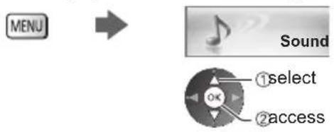PANASONIC Viera TX-P50VT50J - Audio output settings (for video contents) - 1