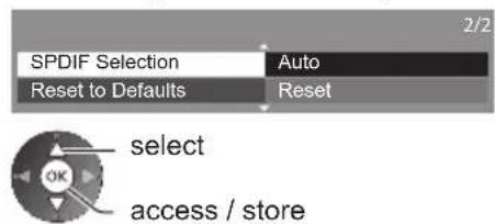 PANASONIC Viera TX-P50VT50J - Audio output settings (for video contents) - 2