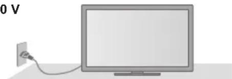PANASONIC Viera TX-P50VT50J - Handling the mains plug and lead - 2
