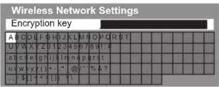 PANASONIC Viera TX-P50VT50J - Enter the encryption key of the access point - 1