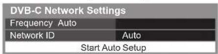 PANASONIC Viera TX-P50VT50J - [DVB-C Network Settings] - 1