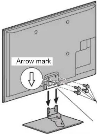 PANASONIC Viera TX-P50VT50J - ■ Securing the TV - 1