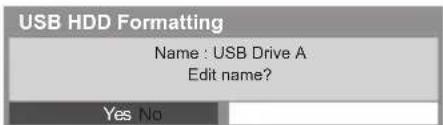 PANASONIC Viera TX-P50VT50J - Caution and confirmation of using USB HDD - 7