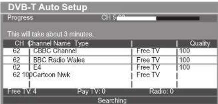 PANASONIC Viera TX-P50VT50J - DVB-T Auto Setup - 3