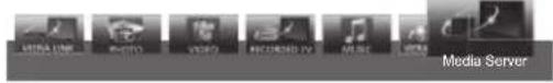 PANASONIC Viera TX-P50VT50J - Display [VIERA TOOLS] and select [Media Server] - 3