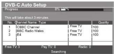 PANASONIC Viera TX-P50VT50J - [DVB-C Auto Setup] - 1