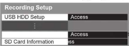 PANASONIC Viera TX-P50VT50J - Setting for USB HDD / SD Card - 1