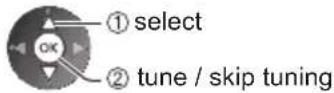 PANASONIC Viera TX-P50VT50J - Select the mode to tune - 1