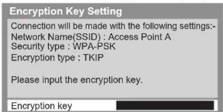 PANASONIC Viera TX-P50VT50J - Access the encryption key input mode - 1