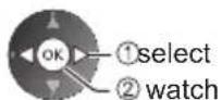 PANASONIC Viera TX-P50VT50J - ■ To select a channel using TV Guide (p. 25) - 4