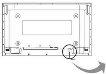 PANASONIC TH-42PWD7ES - Connecting the AC cord plug to the Plasma Display. - 1