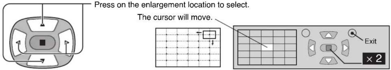 PANASONIC TH-42PWD7ES - Select the area of the image to be enlarged. - 1