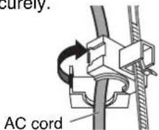 PANASONIC TH-42PWD7ES - - AC cord fixing - 2