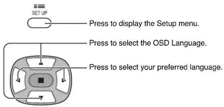PANASONIC TH-42PWD7ES - Selecting the On-Screen Menu Language - 1