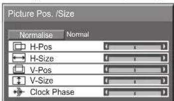 PANASONIC TH-42PWD7ES - On-Screen Menu Displays - 16