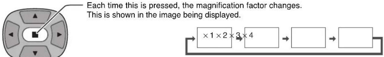 PANASONIC TH-42PWD7ES - Select the magnification required for the enlarged display. - 1