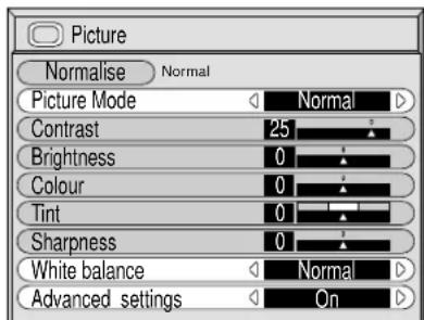 PANASONIC TH-42PWD6BX - Select to adjust each item. - 3