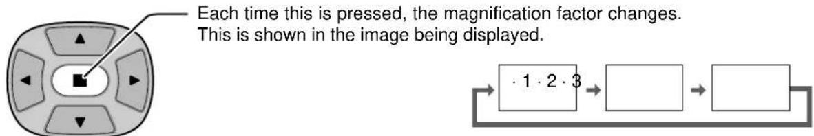 PANASONIC TH-42PWD6BX - Select the magnification required for the enlarged display. - 1
