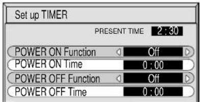 PANASONIC TH-42PWD6BX - Set up TIMER - 2