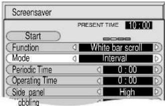 PANASONIC TH-42PWD6BX - Setup of Screensaver Time - 2