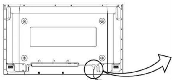 PANASONIC TH-42PWD6BX - Mains lead connection - 1