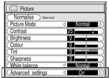 PANASONIC TH-42PWD6BX - On-Screen Menu Displays - 1
