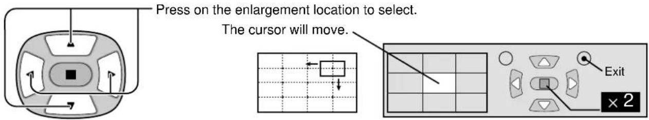 PANASONIC TH-42PWD6BX - Select the area of the image to be enlarged. - 1