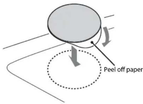 Peel off paper