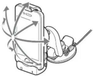 SONY XDP-MU110 - To adjust the angle of the cradle - 2