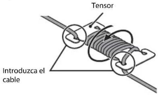 Tensor Introduzca el cable