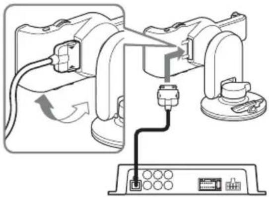 SONY XDP-MU110 - Conecte el cable del soporte. - 1