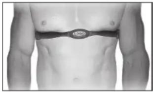 Spirit Fitness CRS800 - Wearing The Chest Strap - 1