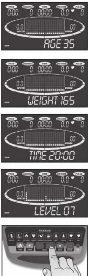 Spirit Fitness CRS800 - Programming Preset Programs - 1