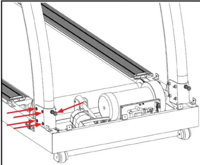 True Performance 800 - STEP 6 Secure Pedestal Uprights: - 1