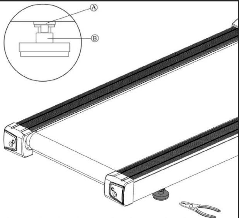 True Performance 800 - STEP 9 Rear Foot Leveling: - 1