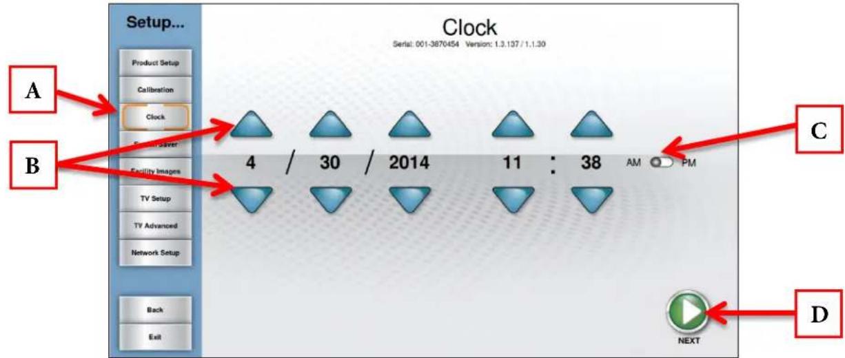 True Excel 900 T - Setting the Clock: - 1