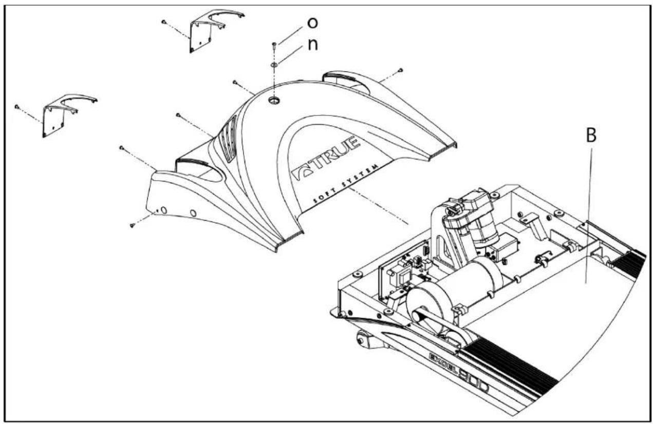 True Excel 900 T - Step 1 Remove Motor Cover: - 1
