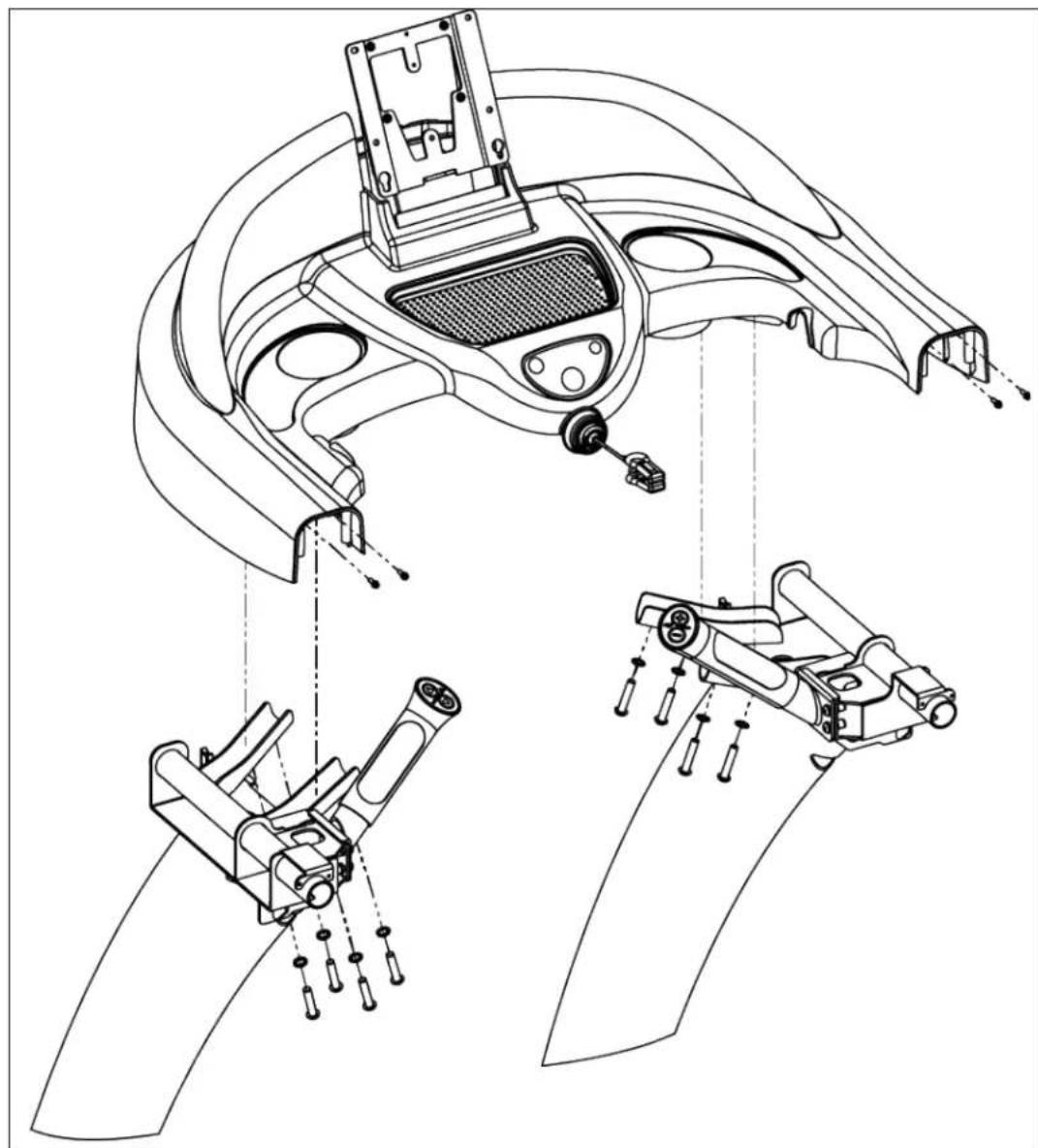 True Excel 900 T - TREADMILL ASSEMBLY STEPS (CONTINUED): - 1