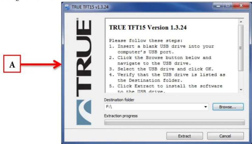 True Excel 900 T - Diagnostics Menu - Software Update: - 1