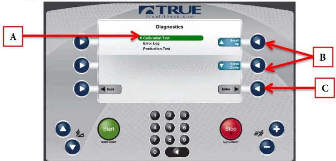 True Excel 900 T - Diagnostics Menu: - 1