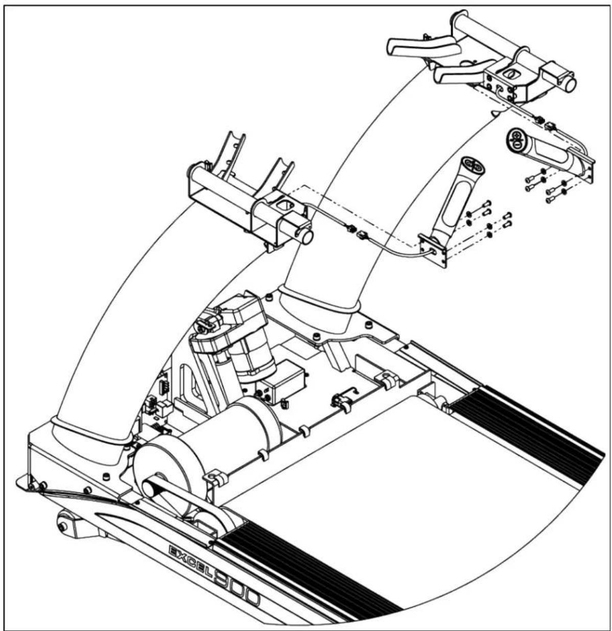 True Excel 900 T - Step 4 Hand Grip Assemblies: - 1