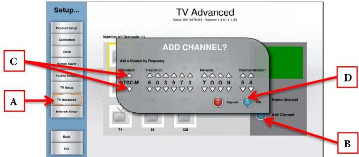 True Excel 900 T - Add a Channel: - 1
