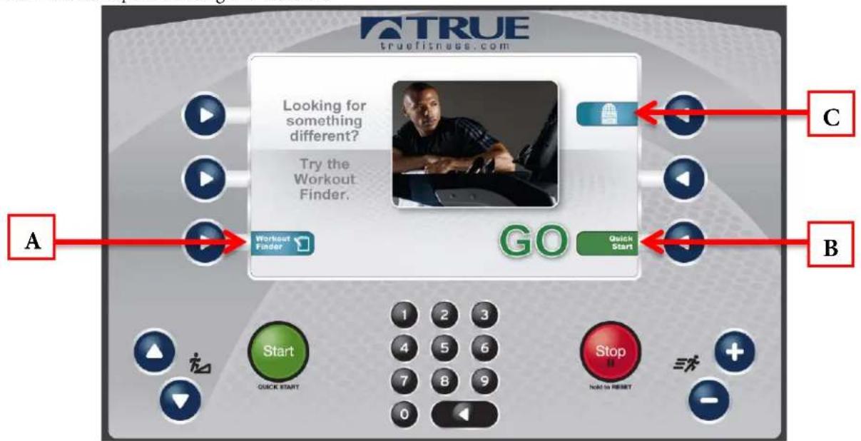 True Excel 900 T - Home Screen: - 1