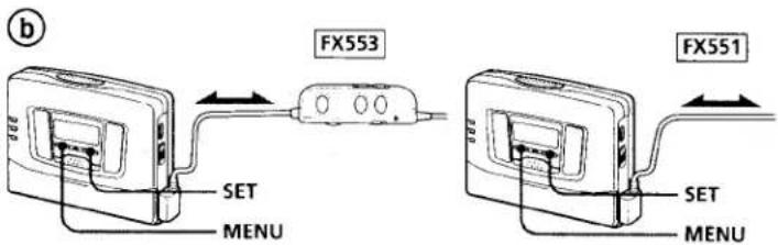 SONY Walkman WM-FX551 - Para reproducir una cinta grabada con el sistema de reducción de ruido Dolby\* (Consulte la Fig. D-©) - 2
